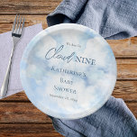 We Are On Cloud Nine Blue Boy Baby Shower Paper Plate<br><div class="desc">Welcome to our "We Are On Cloud Nine Blue Boy Baby Shower" collection, where every piece is designed to elevate your celebration of the imminent arrival of your little one. This collection captures the essence of joy and anticipation with its dreamy, whimsical theme. Imagine floating amidst serene blue skies adorned...</div>