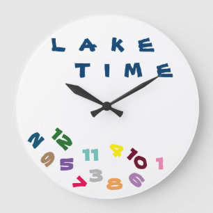 "WE ARE ON ***LAKE TIME***" WITH THIS COOL CLOCK