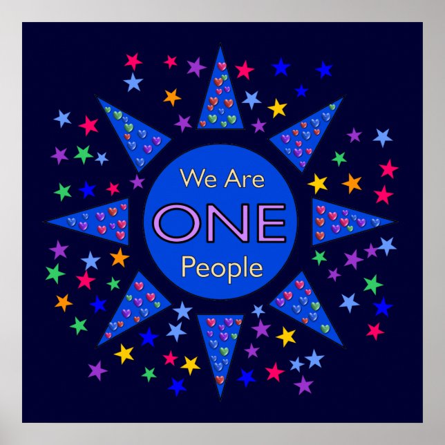 We Are One People Poster (Front)