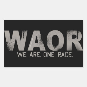We Are One Race Sticker