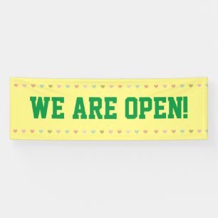 We are open banner