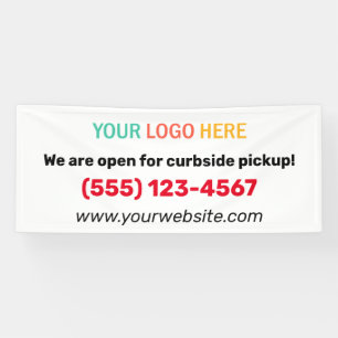 We Are Open For Takeouts Restaurant Small Business Banner
