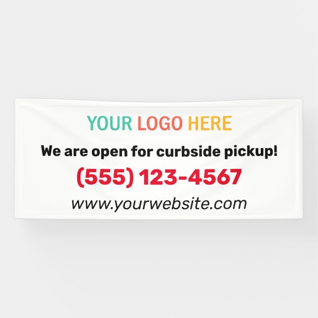We Are Open For Takeouts Restaurant Small Business Banner (Horizontal)