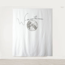 We Are Over The Moon Baby Shower Backdrop