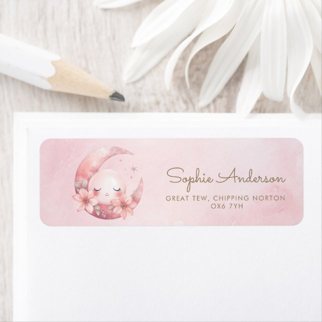 We Are Over The Moon Girl Baby Shower  (Insitu)
