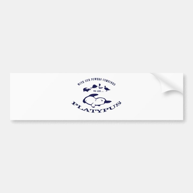 We are Platypus Bumper Sticker (Front)