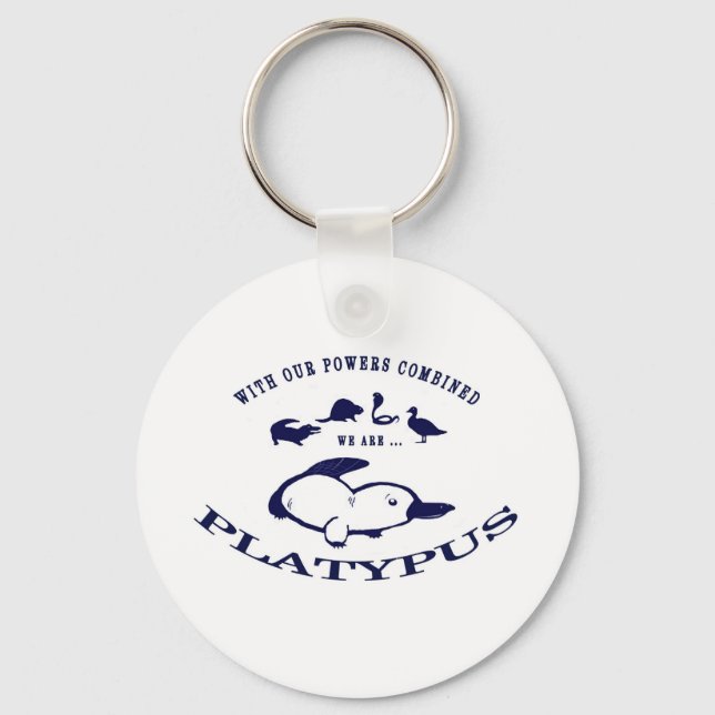 We are Platypus Keychain (Front)