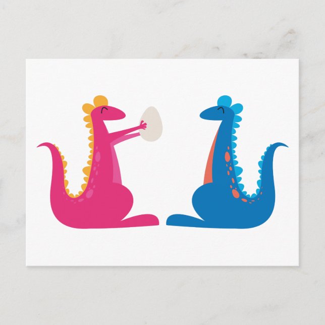 we are pregnant announcement postcard (Front)