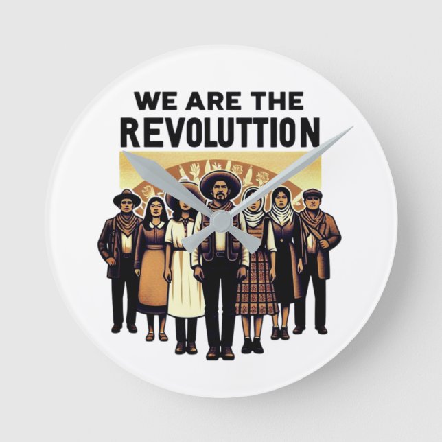 we are revolution round clock (Front)