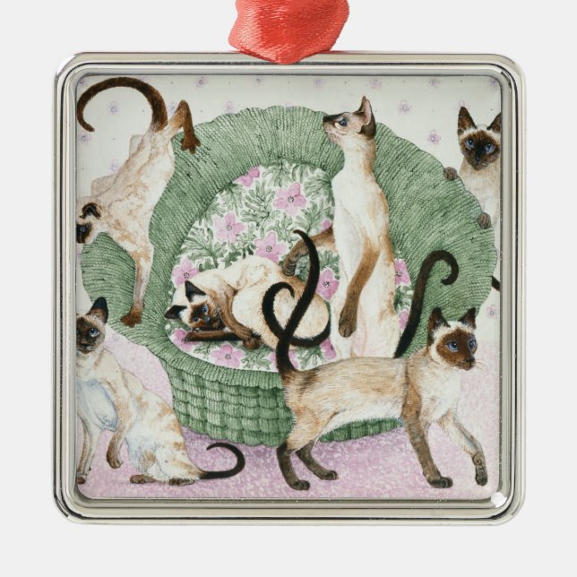 We are Siamese if you please Metal Ornament (Front)
