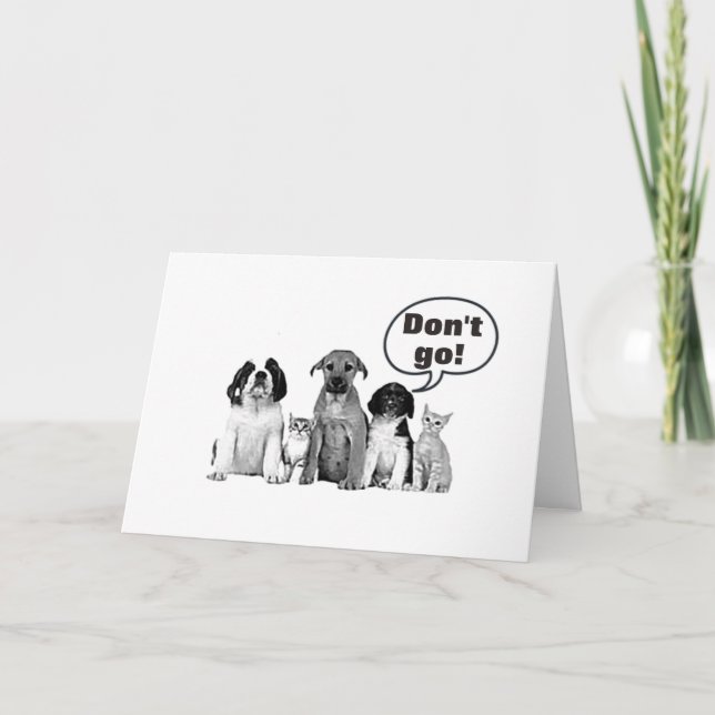 "WE ARE SO SORRY" LEAVING / WE WILL MISS YOU CARD (Front)