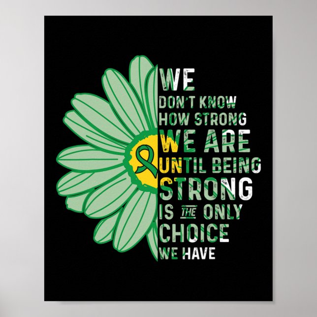 We Are Strong- Bile Duct Cancer Awareness Supporte Poster (Front)