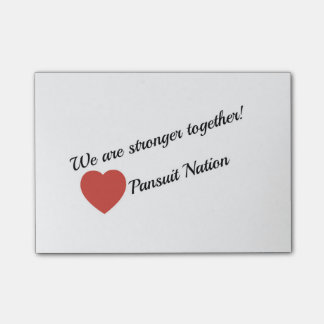We are stronger together sticky notes
