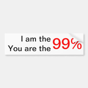 We are the 99% bumper sticker