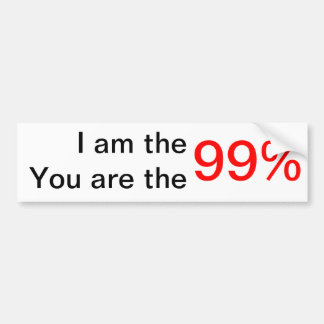 We are the 99% bumper sticker