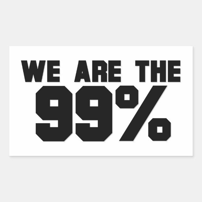 WE ARE THE 99% STICKER (Front)
