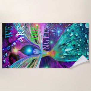 WE ARE THE ANGELS  SHOWER CURTAIN BEACH TOWEL