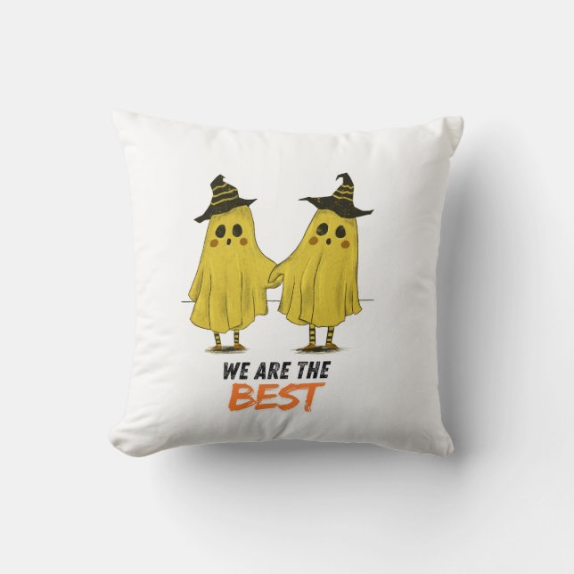 We are the best  throw pillow (Front)