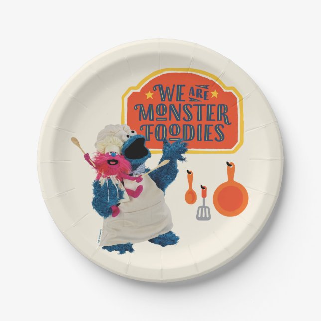 We Are the Monster Foodies Paper Plate (Front)