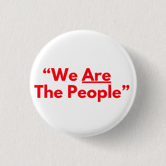 We Are The People Red Text Taxi Driver 1 Inch Round Button