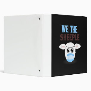 We are The sheeple   funny sheep with face mask Binder