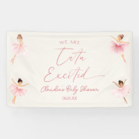 We Are Tutu Excited Ballerina Ballet Baby Shower