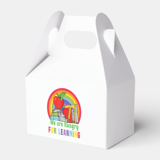We Are Very Hungry Caterpillar Teacher For Learnin Favor Box (Front Side)
