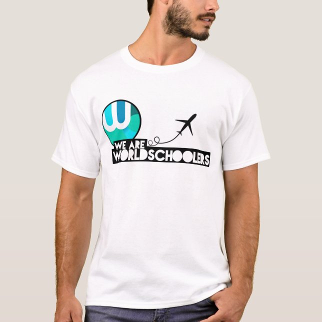 We Are Worldschoolers! T-Shirt (Front)