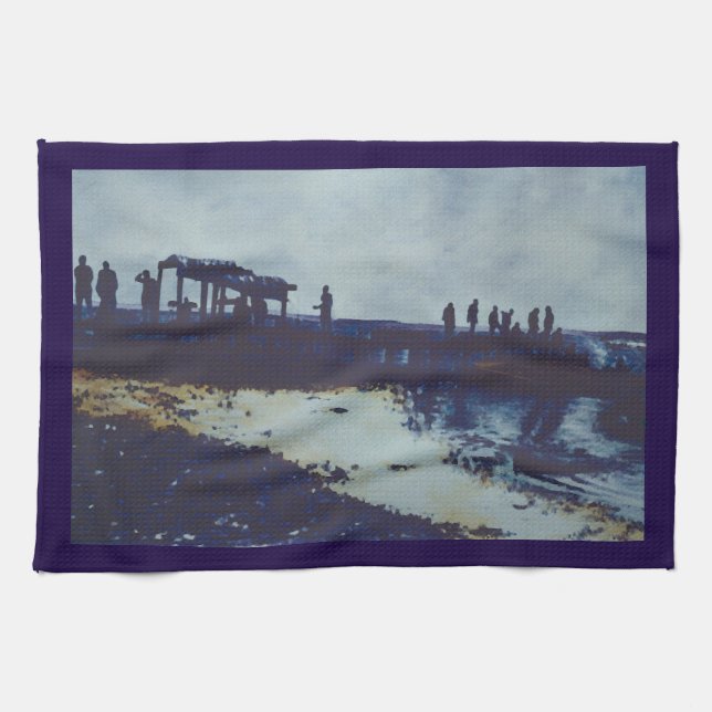 We ate all the Fish, Now That? Harbour Island Kitchen Towel (Horizontal)