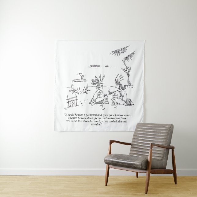 We Ate Him tapestry (In Situ)