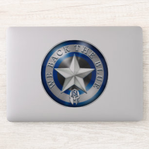 "We Back the Blue" Custom-Cut Transparent Vinyl