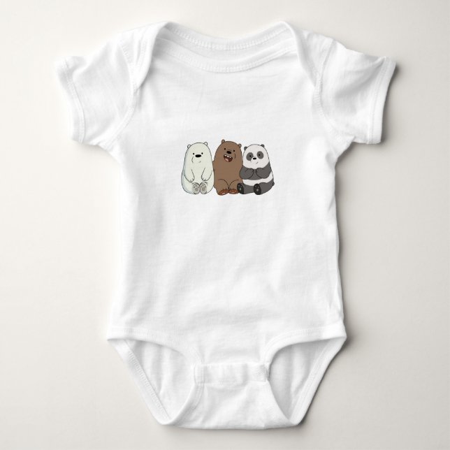 we bare bear baby cloth | printed shirt (Front)