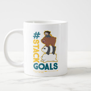 We Bare Bears and Chloe - #StackGoals Large Coffee Mug