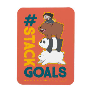 We Bare Bears and Chloe - #StackGoals Magnet