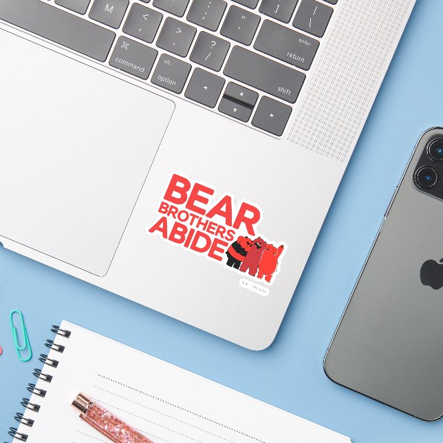 We Bare Bears - Bear Brothers Abide (Laptop w/ iPhone)
