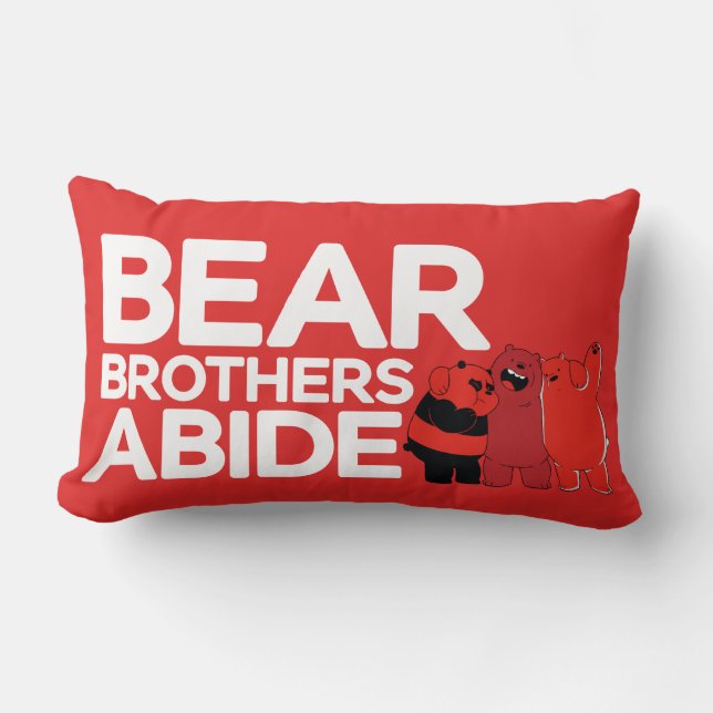 We Bare Bears - Bear Brothers Abide Lumbar Pillow (Front)