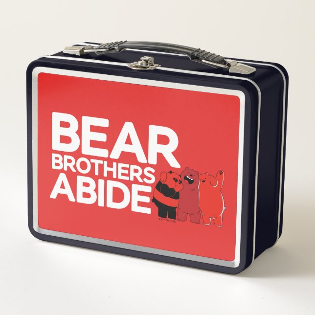 We Bare Bears - Bear Brothers Abide Metal Lunch Box (Front)