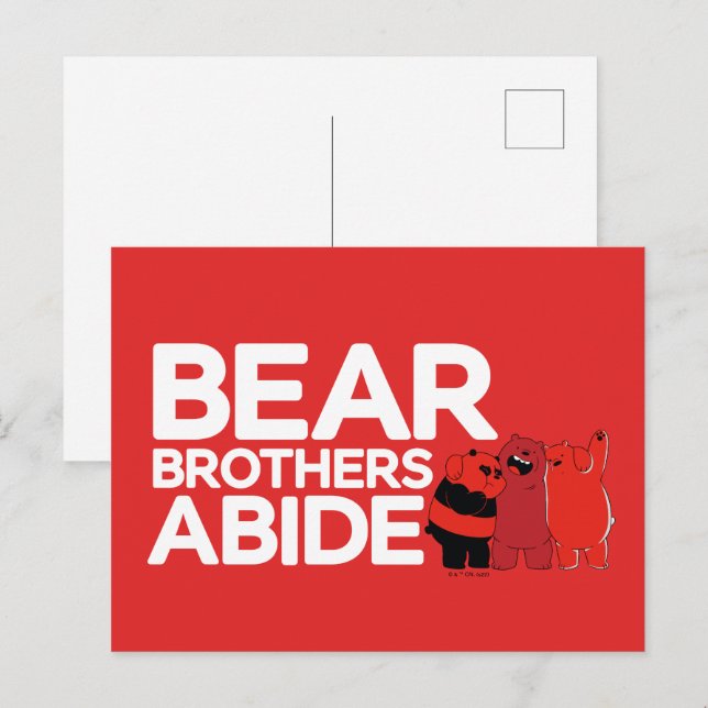 We Bare Bears - Bear Brothers Abide Postcard (Front/Back)