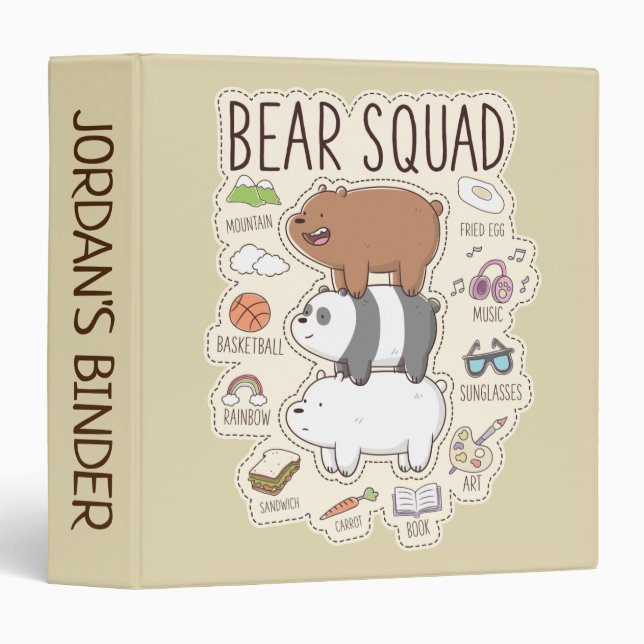 We Bare Bears - Bear Squad Journal Graphic Binder (Front/Spine)