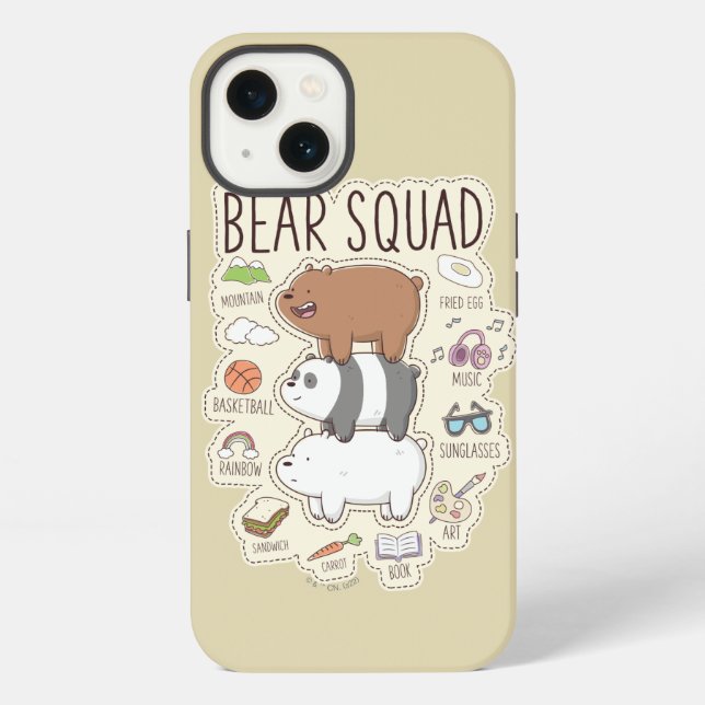 We Bare Bears - Bear Squad Journal Graphic iPhone Case (Back)