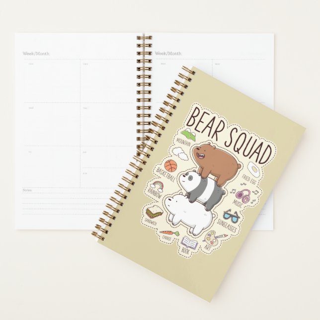 We Bare Bears - Bear Squad Journal Graphic Planner (Display)