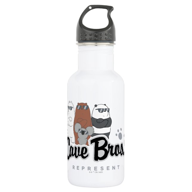 We Bare Bears - Cave Bros. Represent 532 Ml Water Bottle (Front)