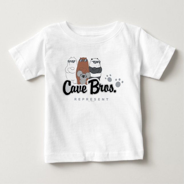 We Bare Bears - Cave Bros. Represent Baby T-Shirt (Front)
