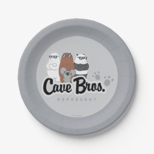 We Bare Bears - Cave Bros. Represent Paper Plate