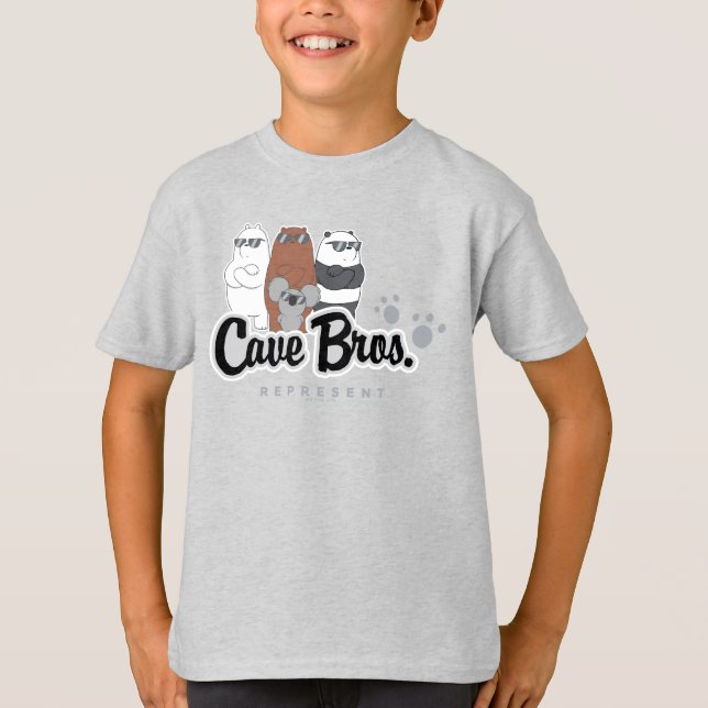 We Bare Bears - Cave Bros. Represent T-Shirt (Front)