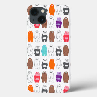 We Bare Bears Colourful Bear Pattern iPhone 13 Case