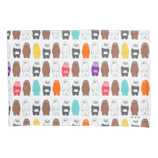 We Bare Bears Colourful Bear Pattern Pillowcase