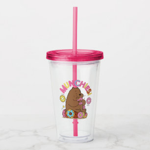 We Bare Bears - Grizz Donut Munchies! Acrylic Tumbler