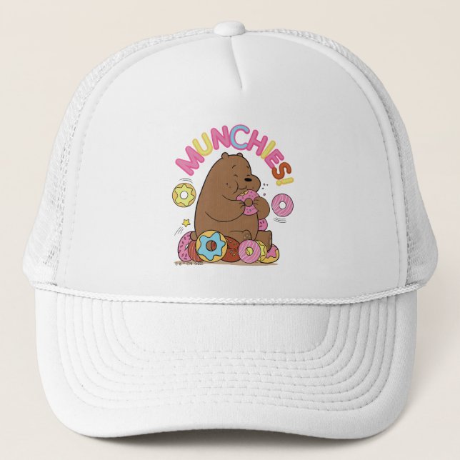 We Bare Bears - Grizz Doughnut Munchies! Trucker Hat (Front)