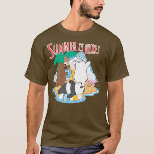 We Bare Bears Grizz Panda Ice Bear Summer is Here T-Shirt